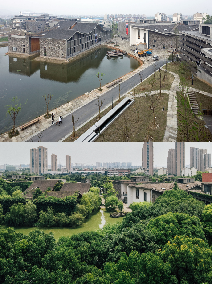 overlook of the campus